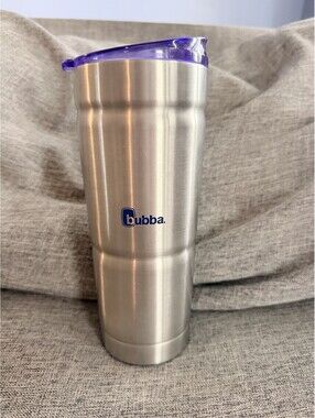 Bubba Stainless Steel Tumbler 24oz Purple Drink Through Lid